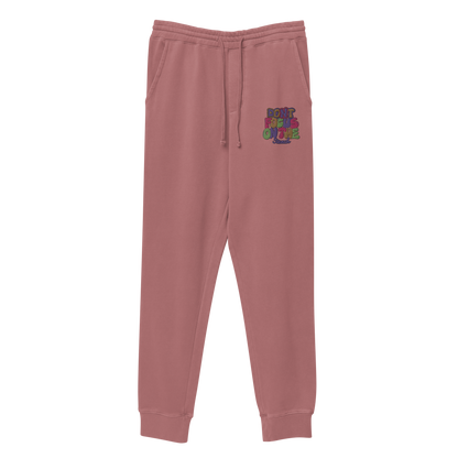 DFOTS Embroidered Unisex pigment-dyed sweatpants